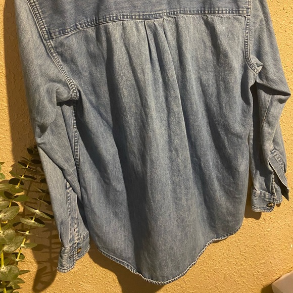 Denim button down top - Picture 3 of 3